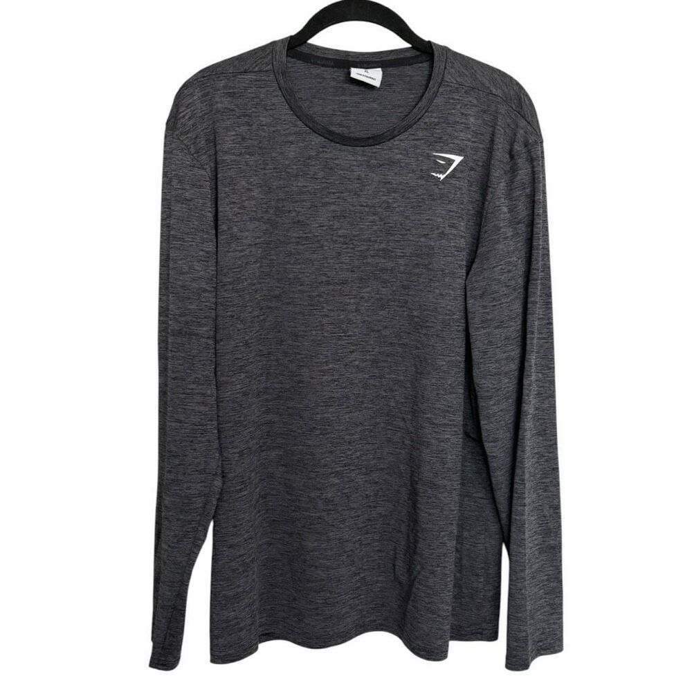 Gymshark Long Sleeve Workout Top Size XL Dark Gray